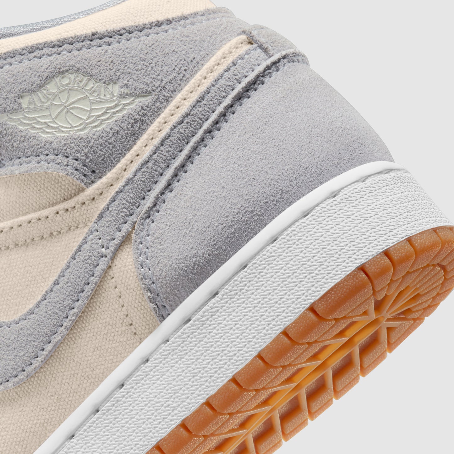 Air Jordan 1 Mid Coconut Milk Particle Grey (GS)