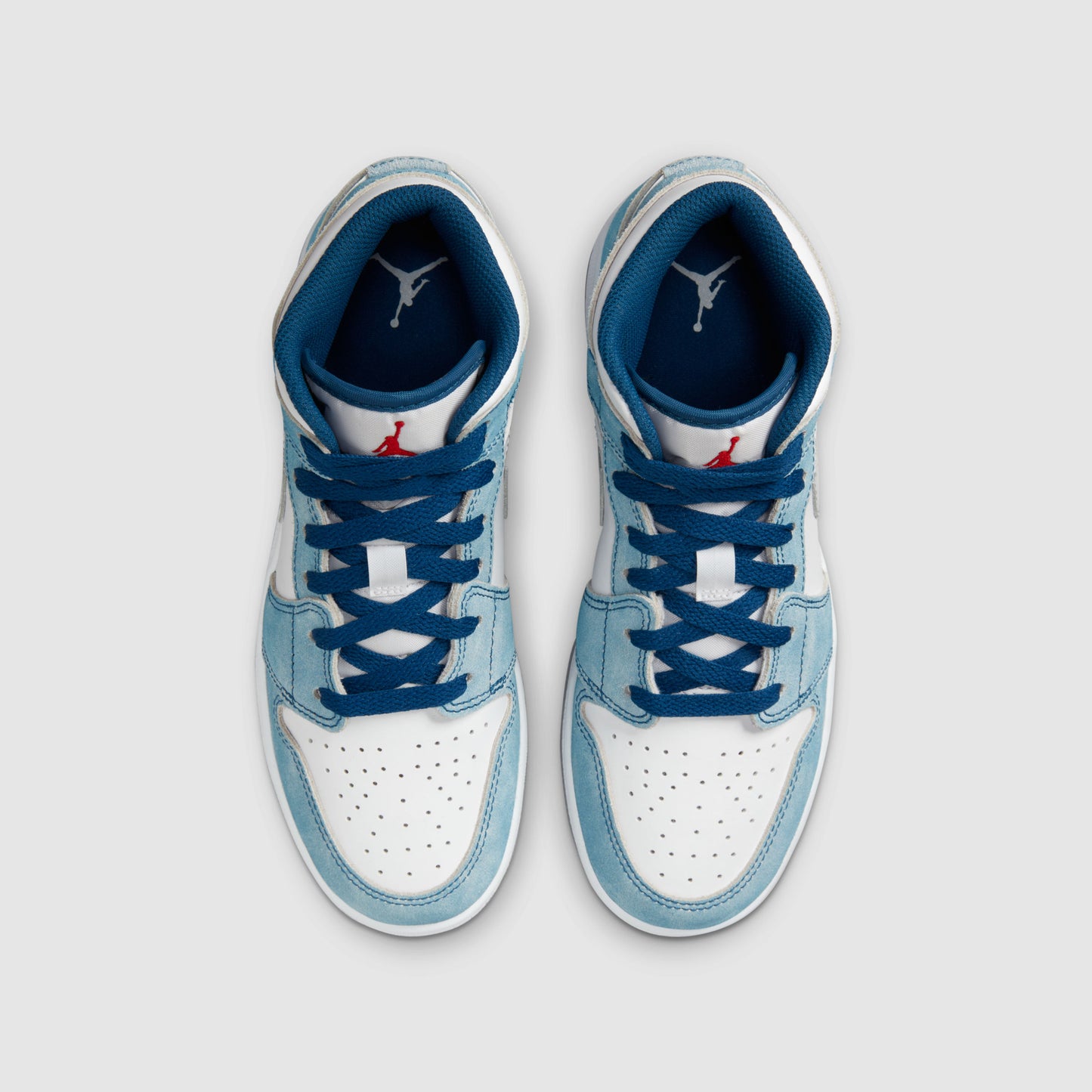 Air Jordan 1 Mid Light Blue Steel (GS)