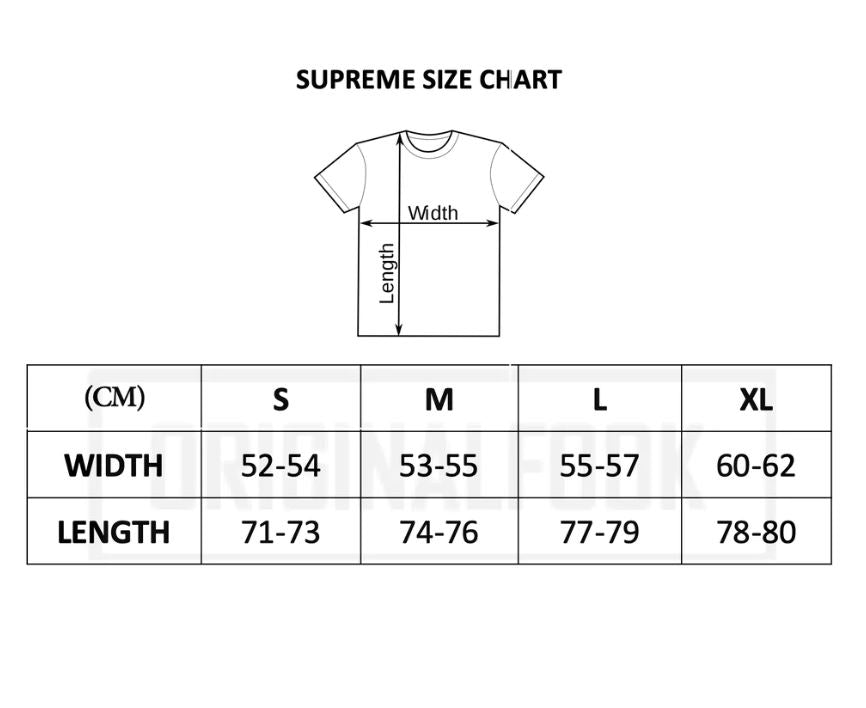 Supreme X Kaws Chalk Box Logo Red Tee