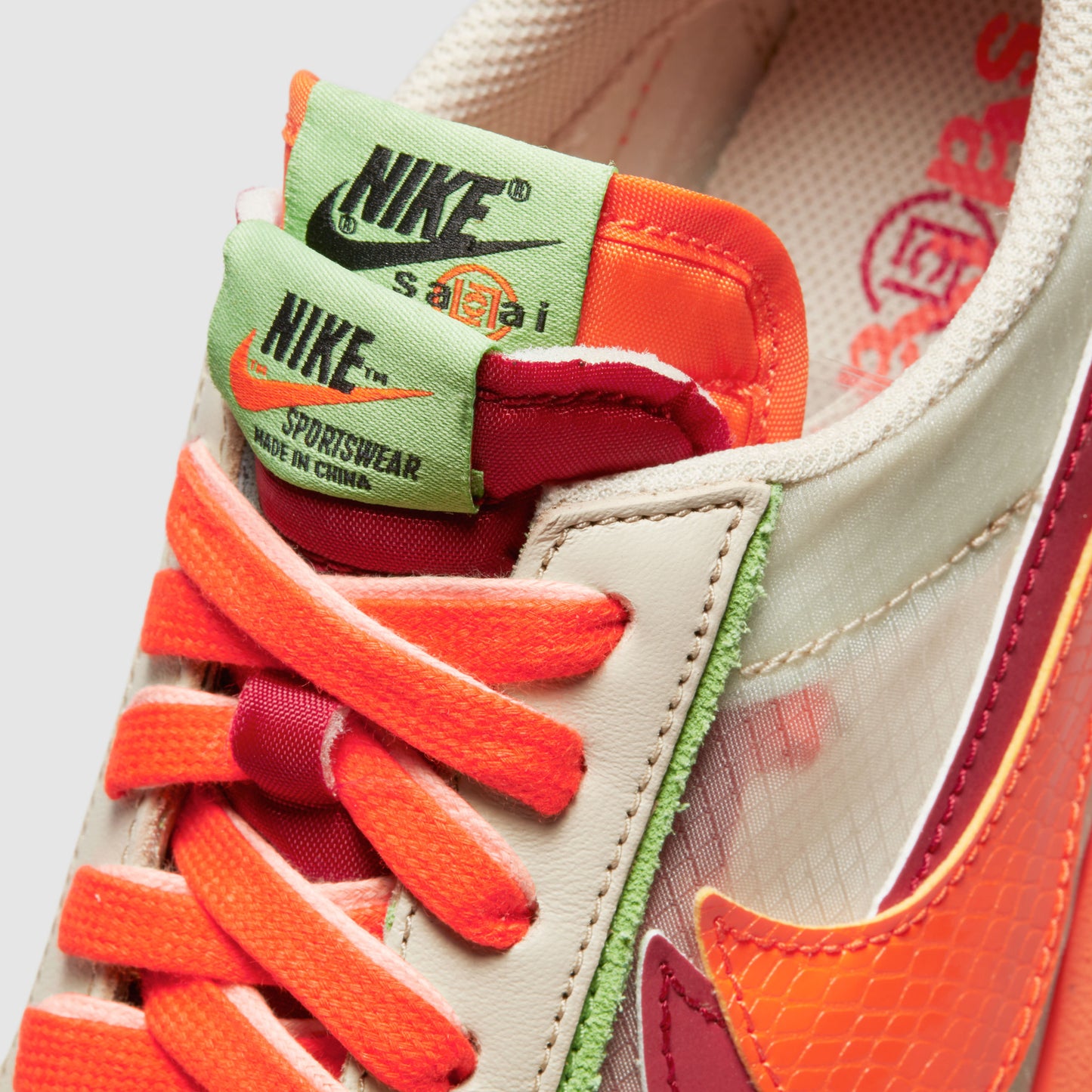 Nike LD Waffle x Sacai Kiss of Death Net Orange