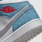 Air Jordan 1 Mid Light Blue Steel